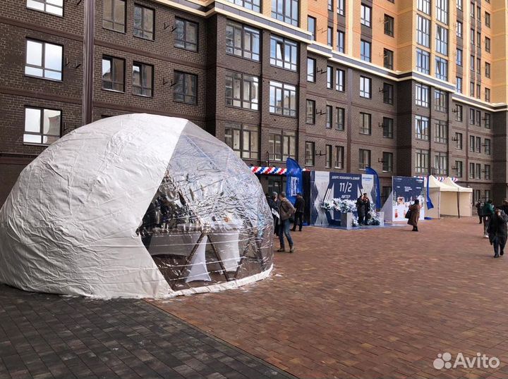 Шатер для глэмпинга, геокупол