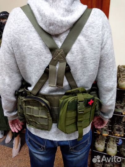 Пояс тактический разгрузочный с лямками/рпс