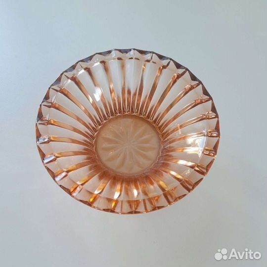 Креманка СССР розовое стекло