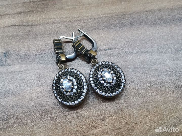 Серьги серебро
