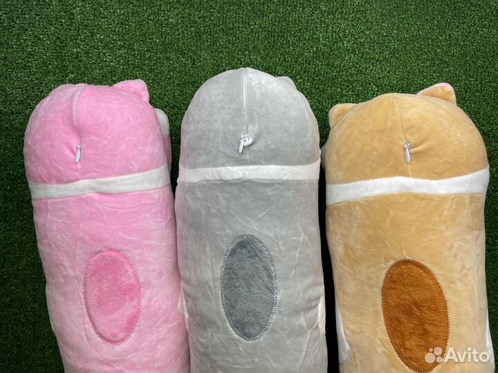 Мягкая игрушка валик подушка кошка