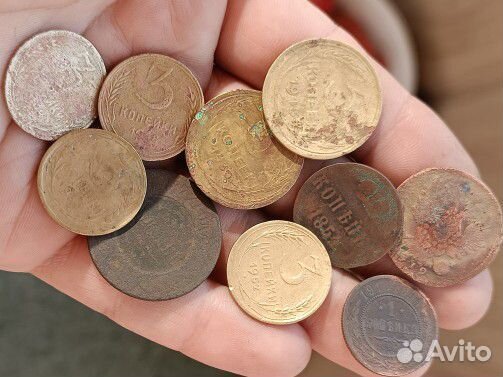 Лот монет СССР и царской Росии