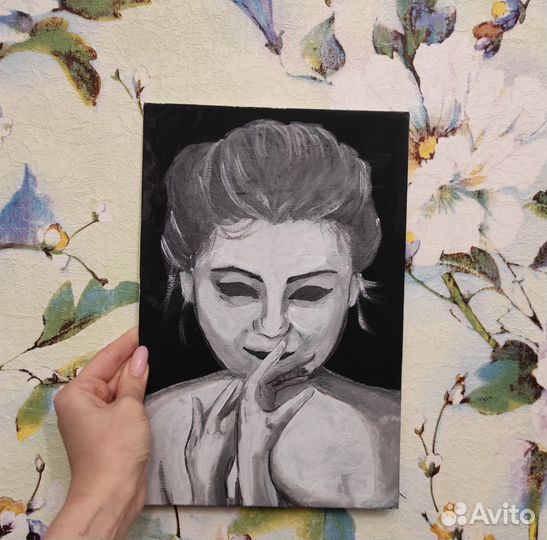 Картина акрилом на холсте