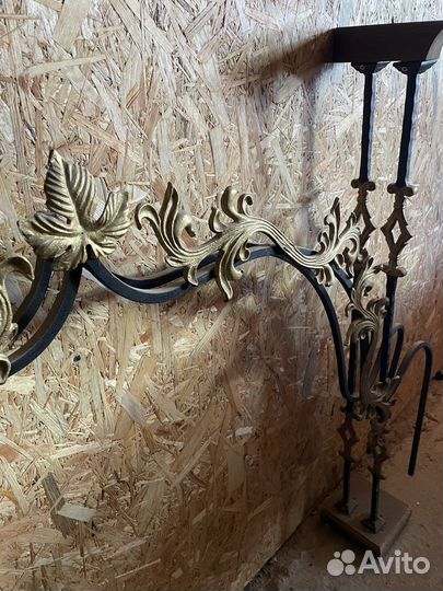 Кованый декор для камина, печки