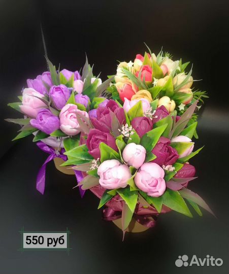 Букеты из тюльпанов