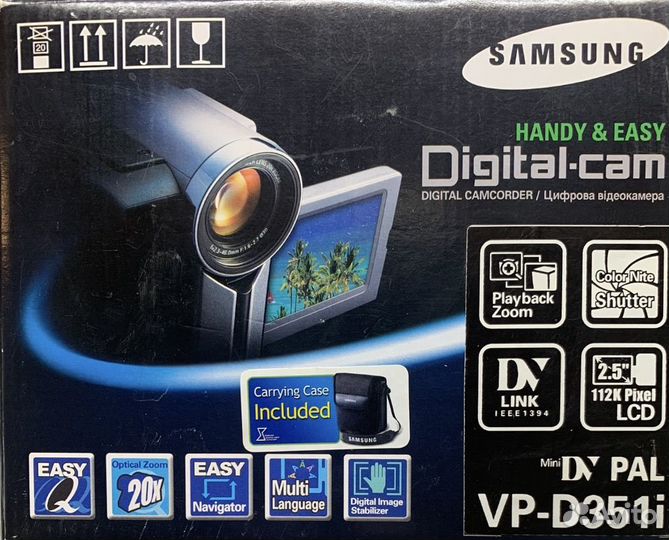 Цифровая видеокамера samsung VP-351i