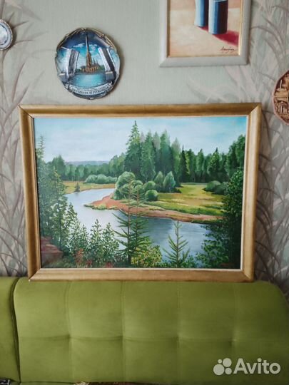 Картина маслом на холсте пейзаж