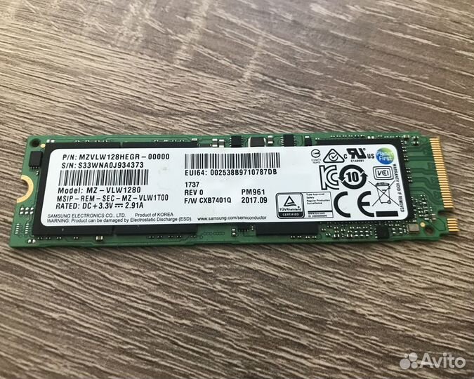 Ssd M2 nvme 128gb / Samsung