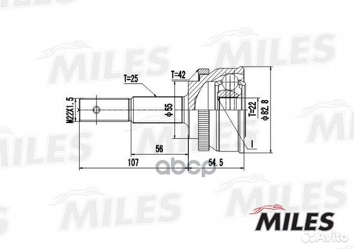 ШРУС наружный nissan almera N15/sunny 1.4-2.0D