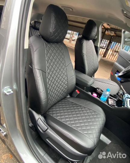 Авточехлы экокожа Ромб на Skoda Yeti от Автопилот