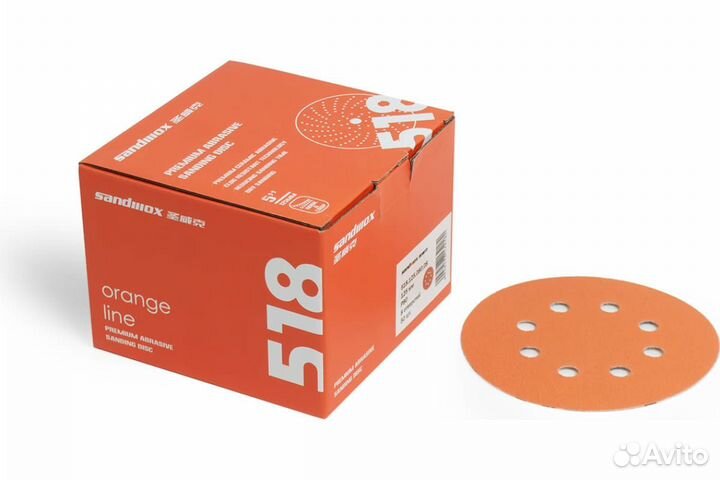 Круг Sandwox 518 Orange Ceramic Р180, 125 мм
