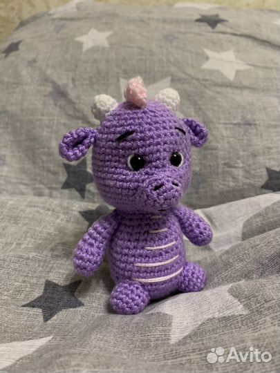 Вязаный дракончик