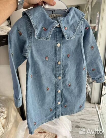 Платье джинсовое Zara 104 110 122