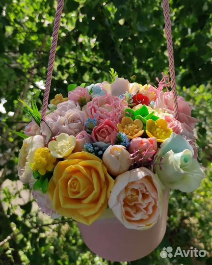 Букет цветов из мыла