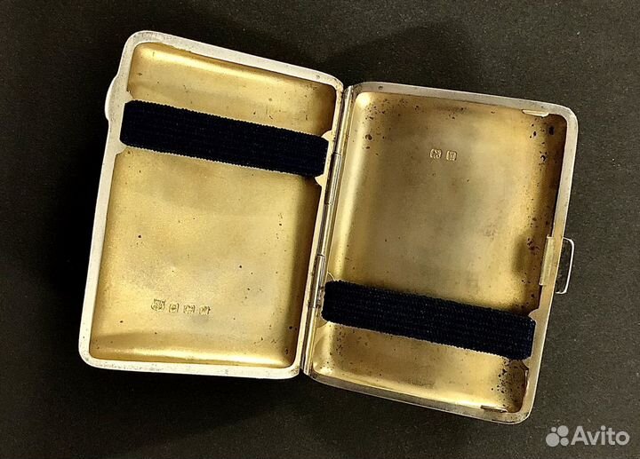 Портсигар антикварный серебряный 1921 год