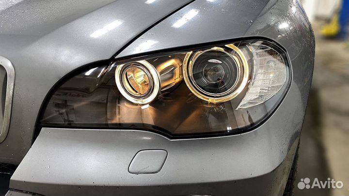 Би лед линзы на бмв е70/ Bi LED линзы bmw e70