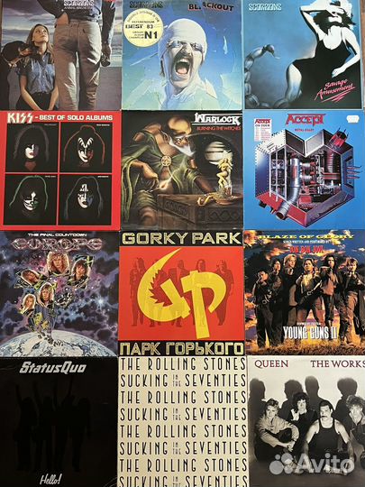 Виниловые пластинки из Европы рок оригиналы