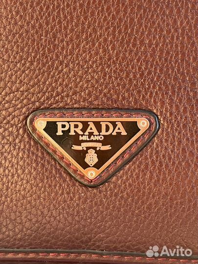 Prada мужская кожаная сумка оригинал
