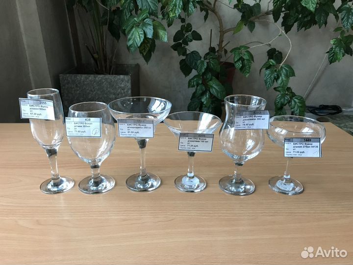 Фужеры для всех видов напитков