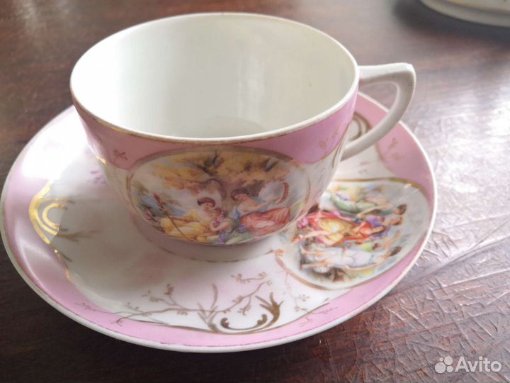 Чайная пара галантные сцены Гарднер