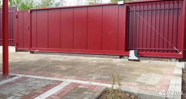 Откатные ворота металлические профессионально