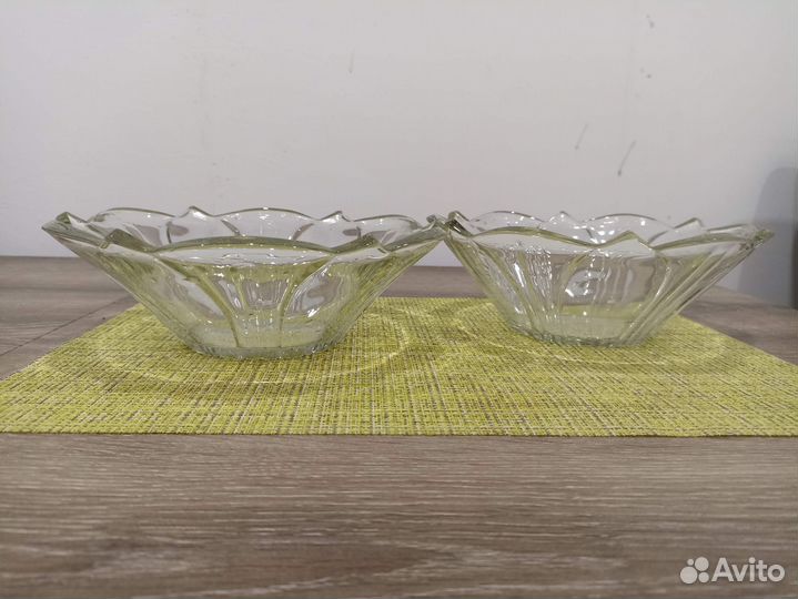 Салатник стекло СССР Дятьковский хрустальный завод