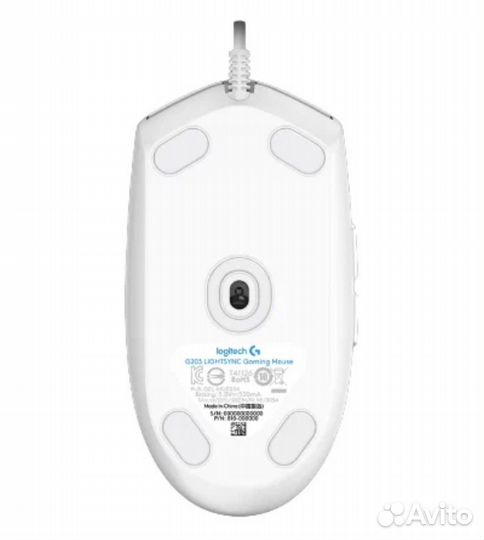 Мышь проводная Logitech G203 White (Новая)
