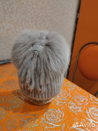 Шапка норковая новая