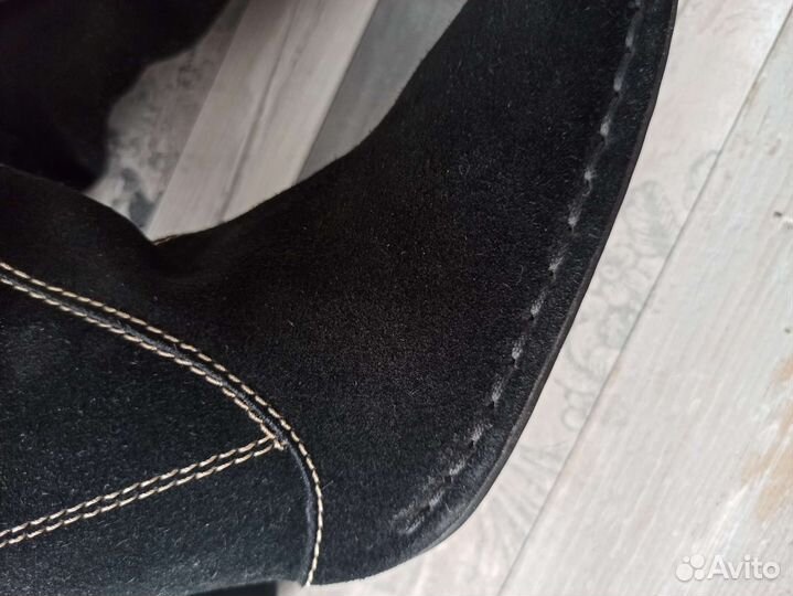 Сапоги женские замшевые 37