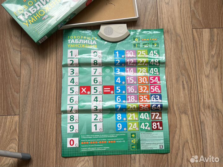 Говорящая таблица умножения для обучения