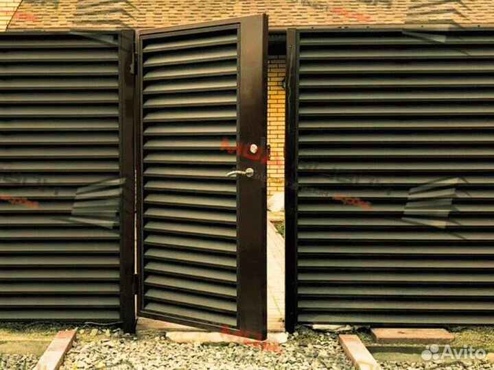 Забор жалюзи еврожалюзи