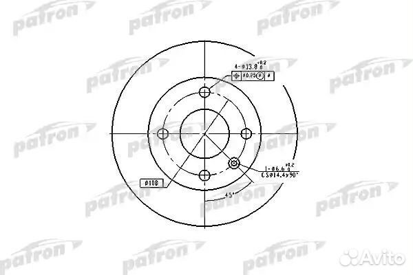 Диск тормозной передн ford: escort V 90-92, ESC