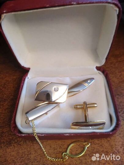 Запонки зажимы для галстука броши и др СССР