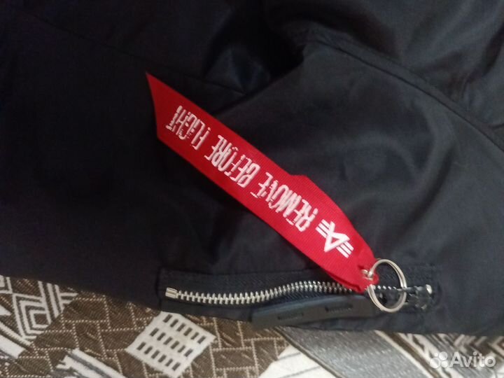 Бомбер alpha industries ma 1 черный