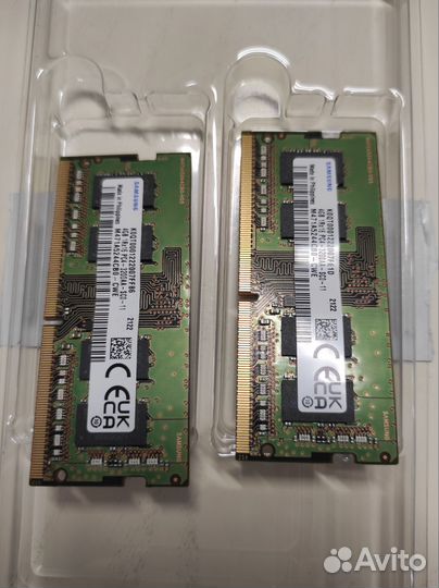 Оперативная память Samsung so-dimm 2x4 gb