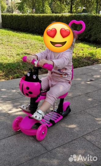 Самокат беговел 3в1