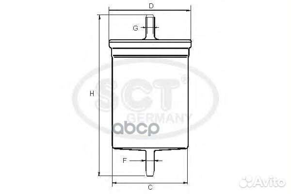 Топливный фильтр BMW E39/E38/X5 st6085 SCT