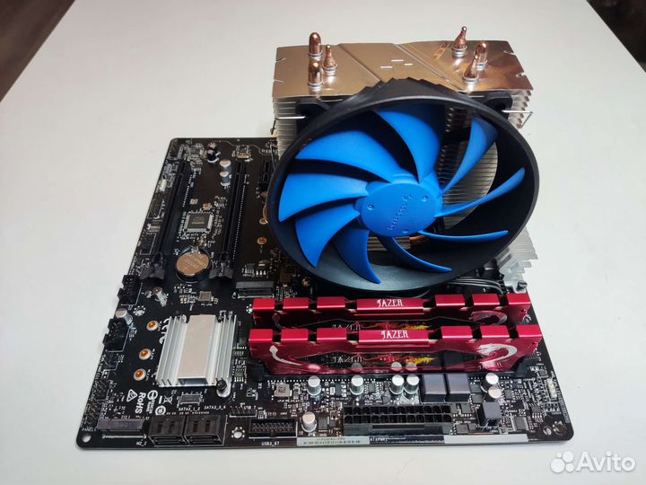 Комплект: Ryzen 5500, B450, 32Gb, кулер