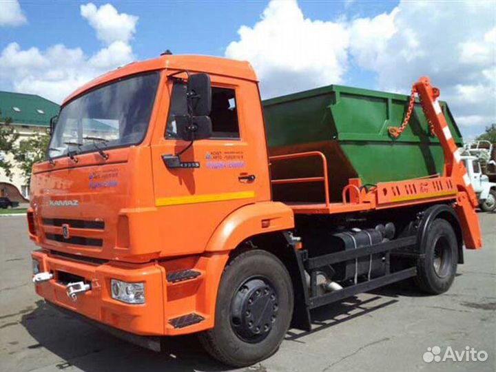 Вывоз мусора контейнером. Газелью. Есть грузчики