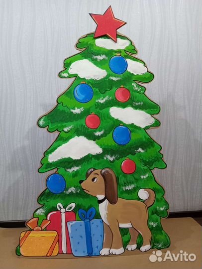 Новый год фотозона из картона