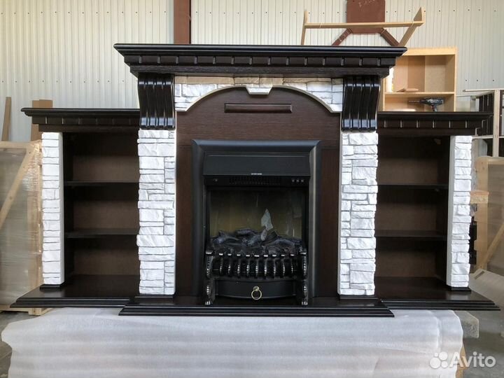 Каминокомплект с полками