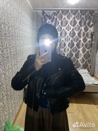 Кож куртка