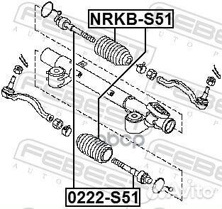 Пыльник рулевой рейки nissan murano Z51 2007-20