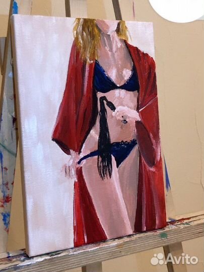 Картина акрилом на холсте