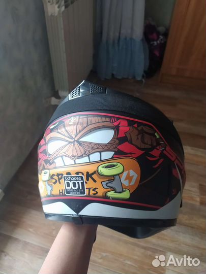 Кроссовый шлем с очками