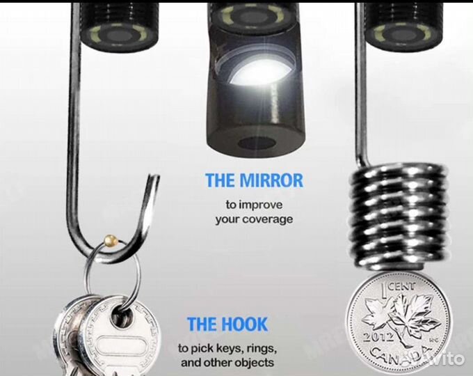 Эндоскоп, камера на проводе HD