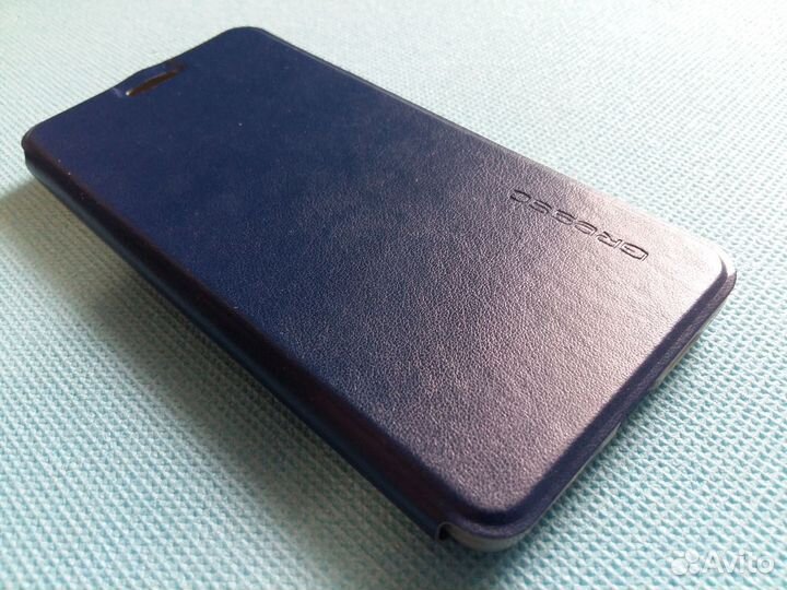 Магнитный Чехол-книжка для Nokia 7 Plus (Синий)