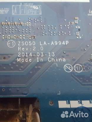 Материнские платы на ноутбуки