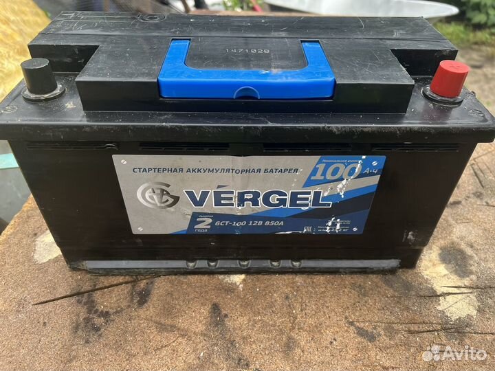 Аккумулятор vergel 100 ач