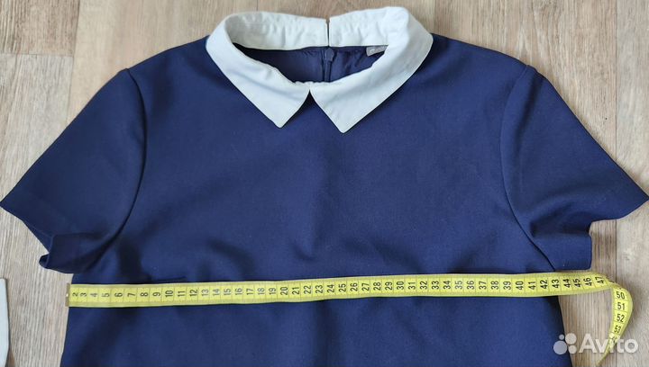 Платье школьное р.164,р.128 Gulliver т.синее